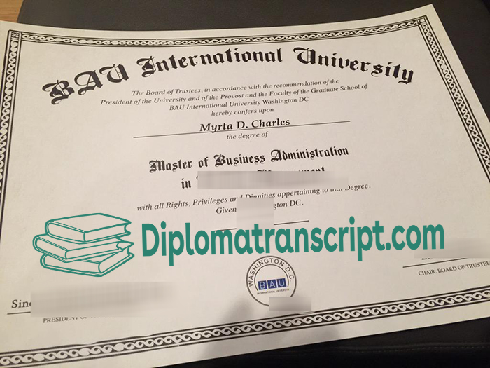 BAU International University DIPLOMA