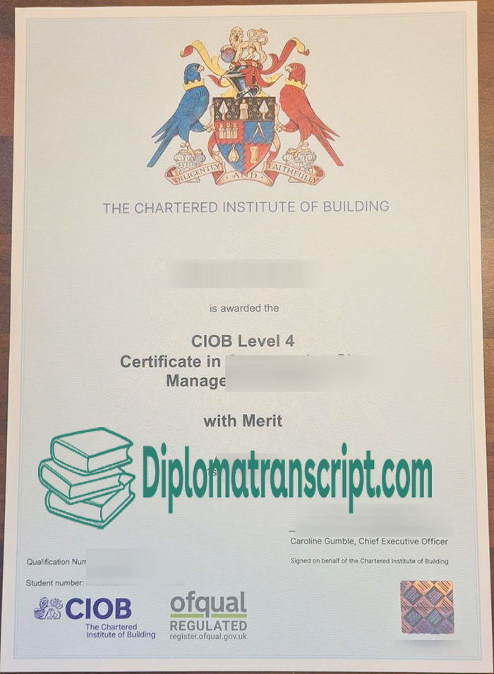 CIOB Level 4 Certificate