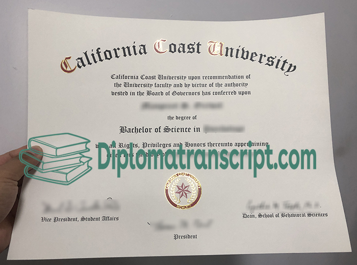 California Coast University diploma