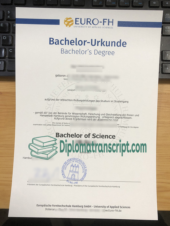 Euro-FH Degree, Euro-FH Urkunde