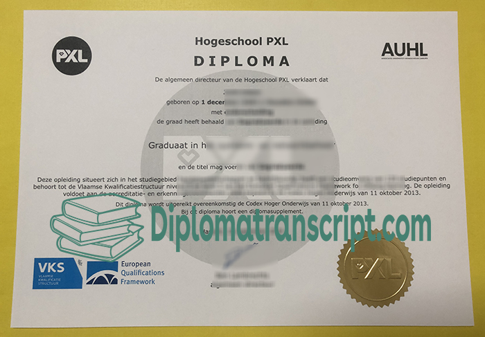 Hogeschool PXL diploma