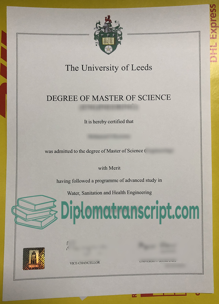 University of Leeds degree certificate