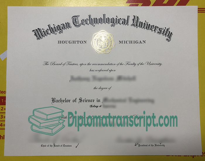 diploma de la Universidad Tecnológica de Michigan