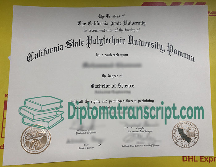 Cal Poly Pomona diploma