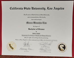 Cal State LA diploma certificate