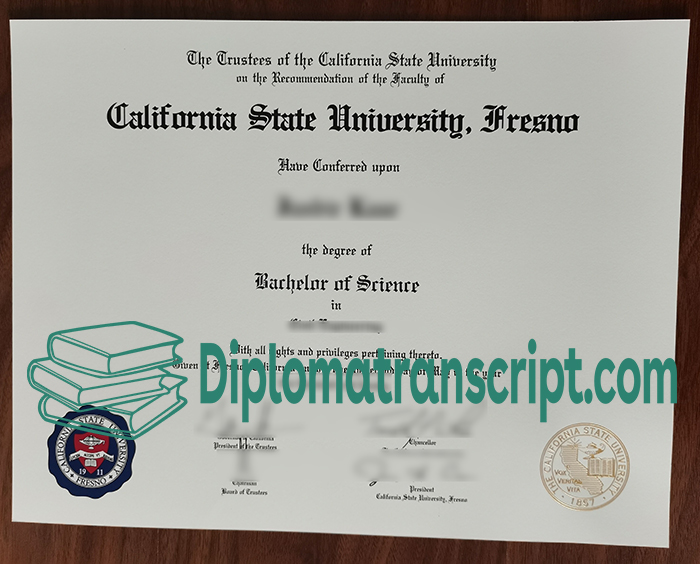 California State University, Fresno diploma