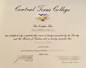 Central Texas College (CTC) diploma