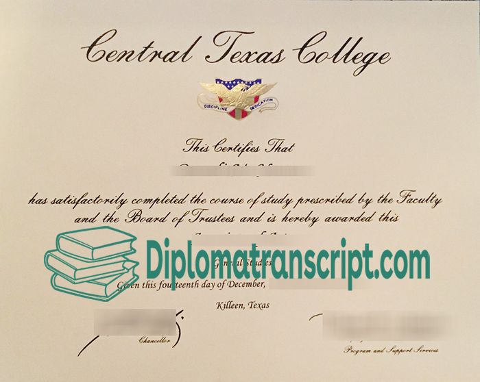 Central Texas College (CTC) diploma