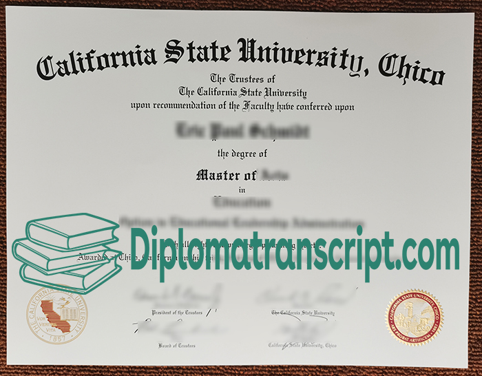 Chico State diploma