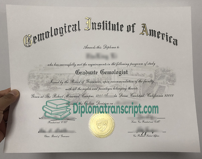 Gemological Institute Of America Diploma