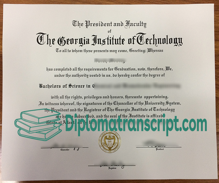 Georgia Tech diploma