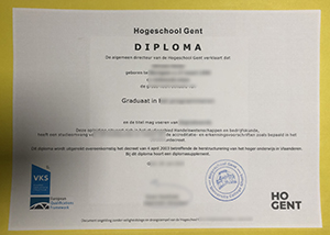 Hogeschool Gent diploma sample