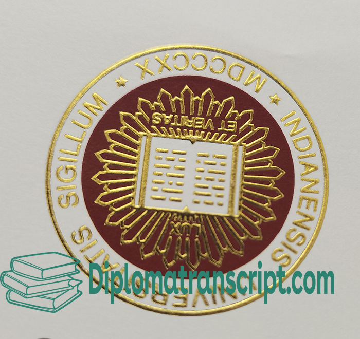 Indiana University diploma seal