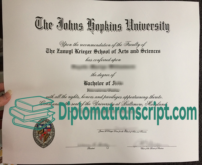 Johns Hopkins University degree