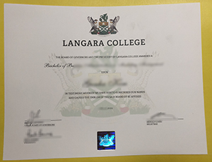 Langara College degree certificate