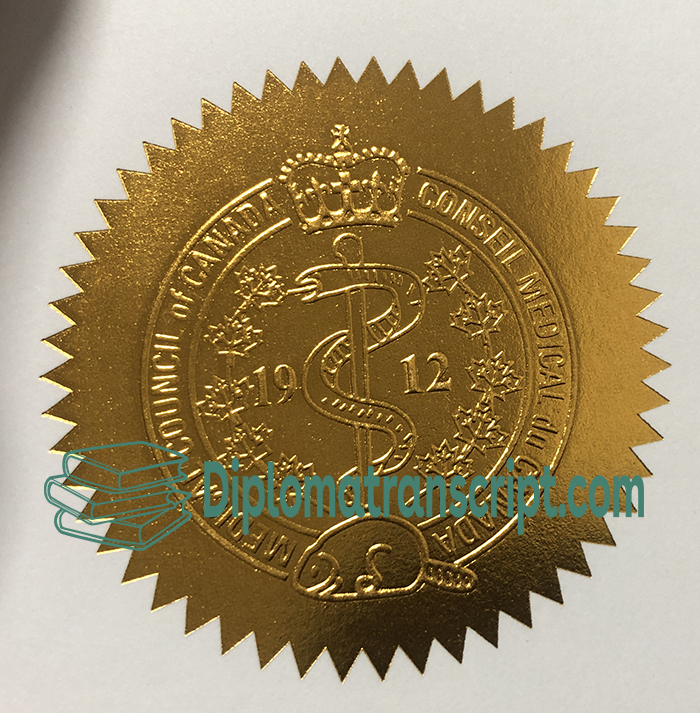 Medical Council of Canada diploma seal