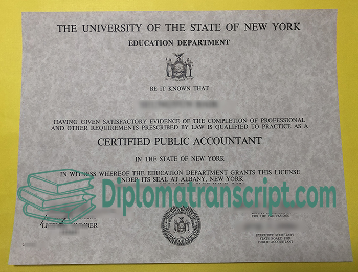 New York CPA certificate