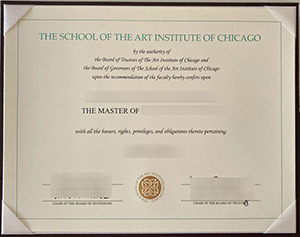 SAIC diploma sample