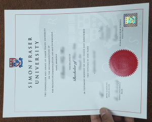 Simon Fraser University Degree Certificate