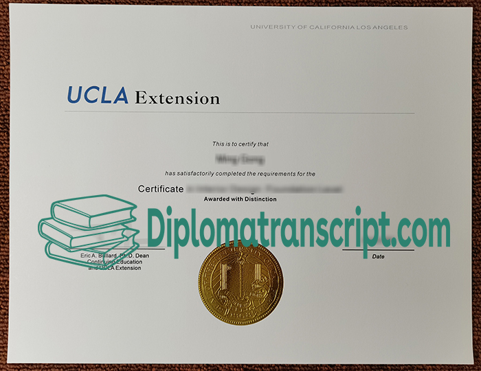 UCLA Extension Certificate