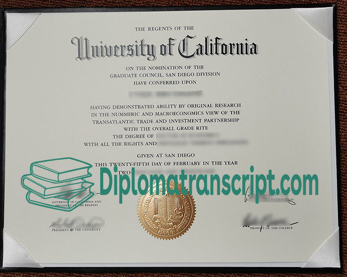 UCSD diploma