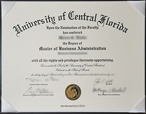 University Of Central Florida Diploma Certificate