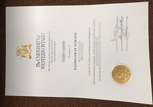 University Of Western Ontario Degree Certificate