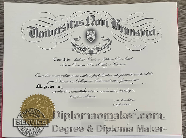 University of New Brunswick degree