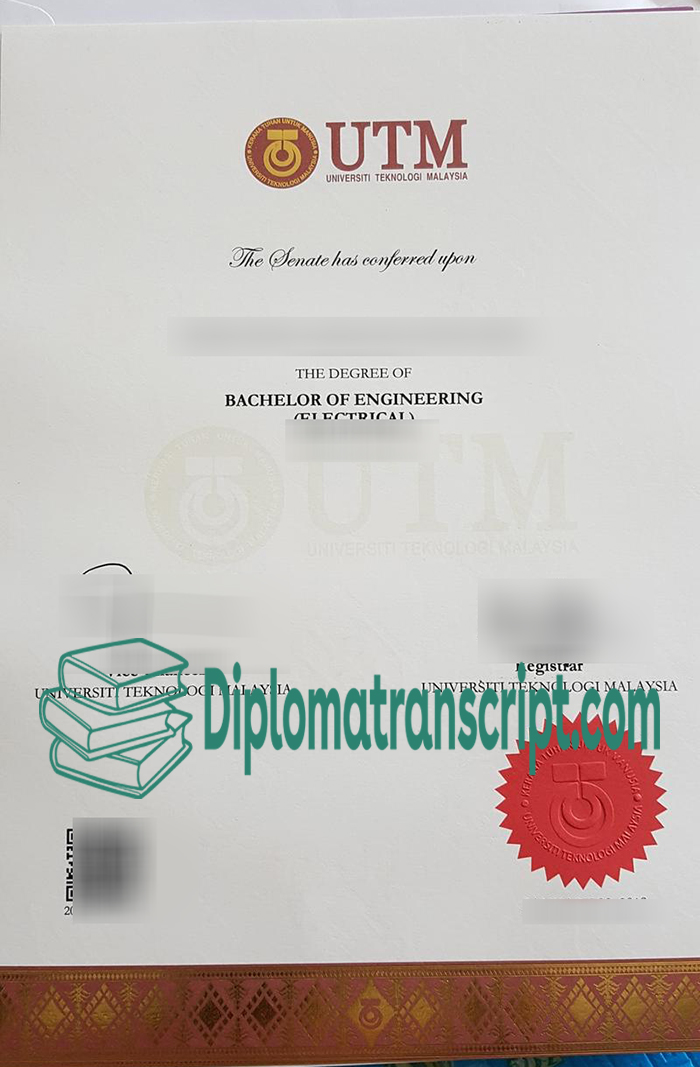 University of Technology Malaysia degree, Buy a UTM diploma