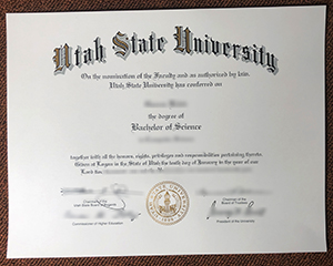 Utah State University diploma sample