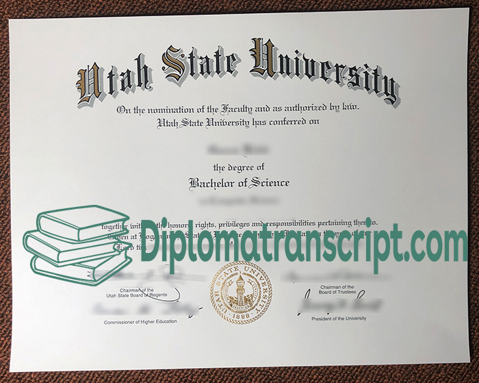 Utah State University diploma