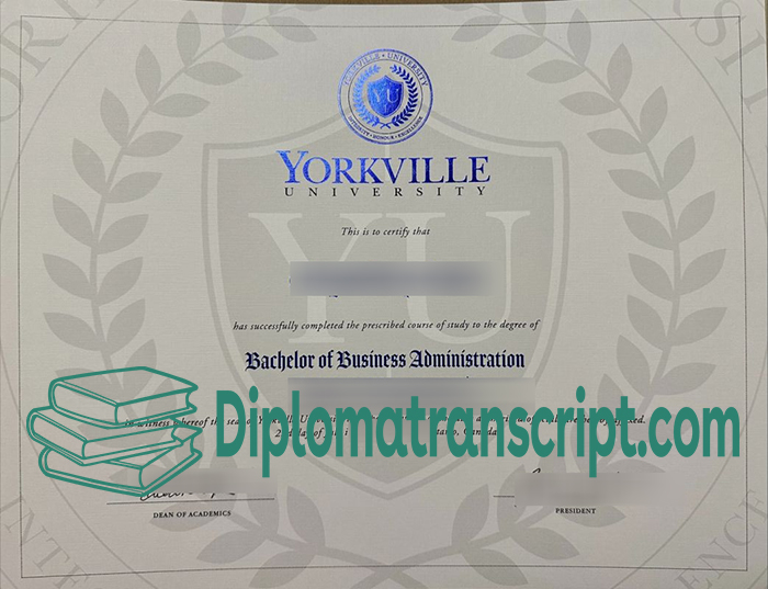 Yorkville University diploma