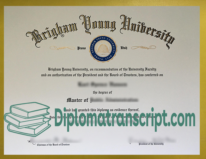 Brigham Young University diploma