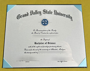 Grand Valley State University diploma certificate