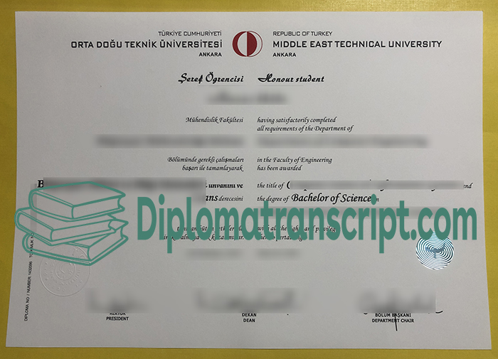 Middle East Technical University diploma