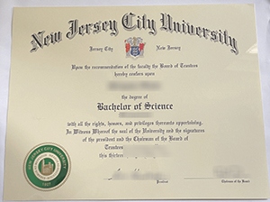 NJCU diploma Certificate