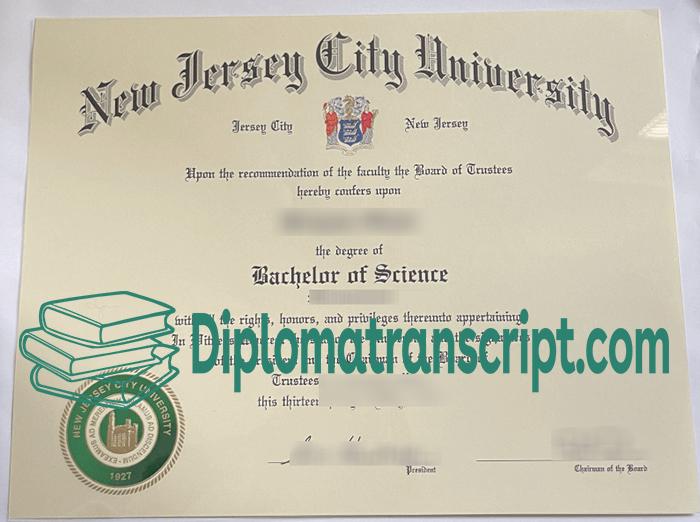 NJCU diploma