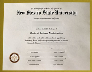 NM State diploma sample