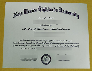 New Mexico Highlands University diploma