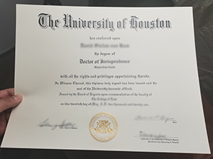 University Of Houston Degree Certificate