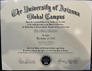 University of Arizona Global Campus diploma sample