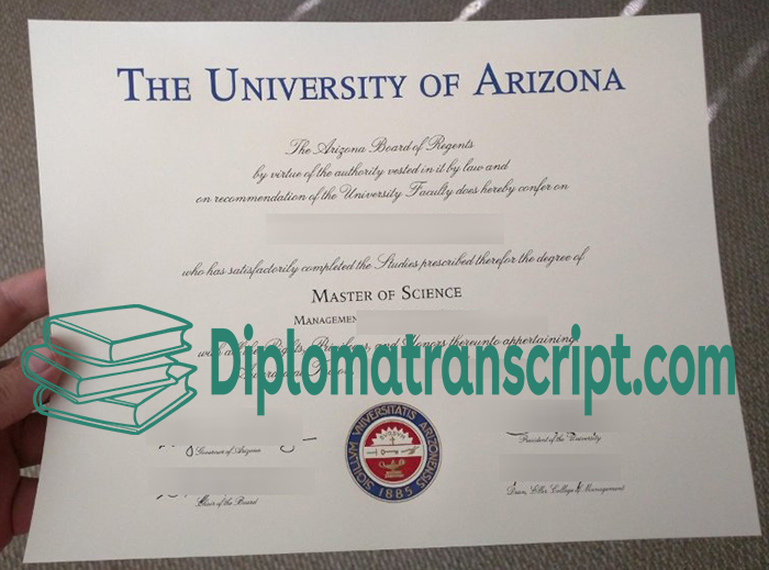 University of Arizona diploma