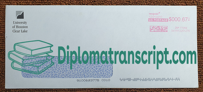 University of Houston–Clear Lake Transcript Envelope