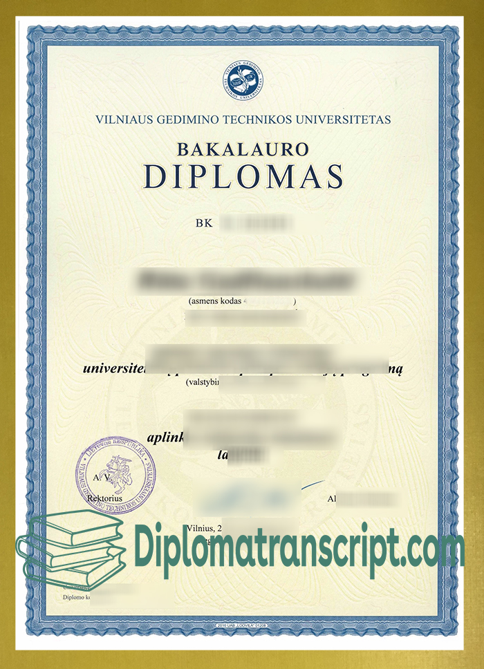 Vilniaus Gedimino technikos universitetas diploma