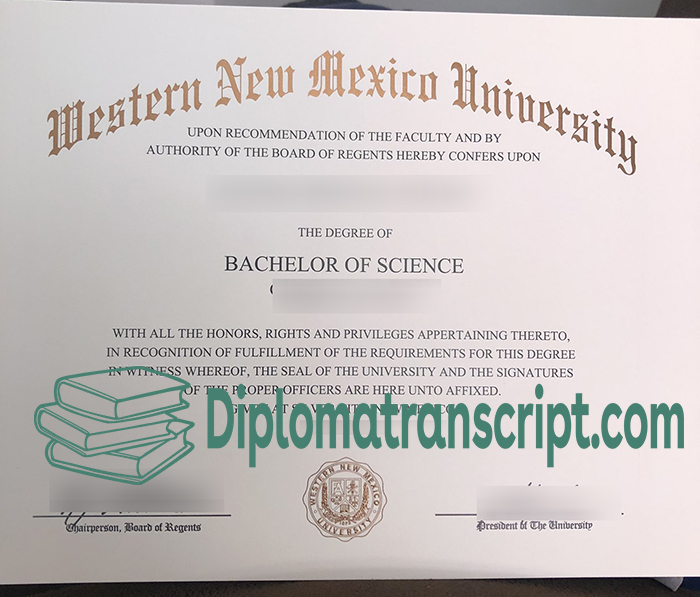 Western New Mexico University diploma