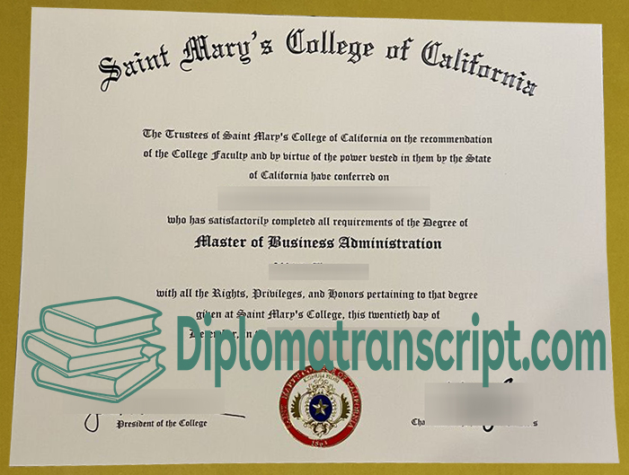 Saint Mary's College of California degree