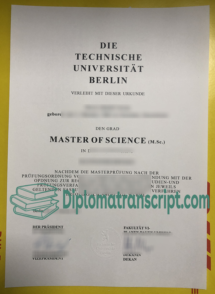 Technische Universität Berlin Urkunde