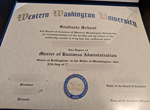 WWU diploma, Make a Western Washington University degree sample
