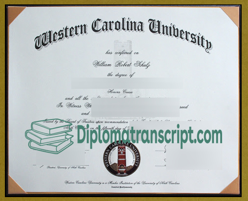 Western Carolina University diploma