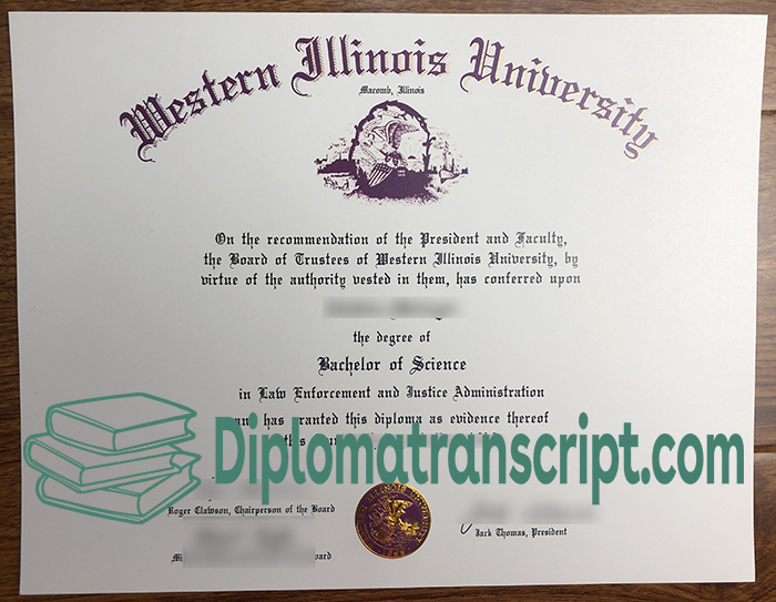 Western Illinois University (WIU) diploma